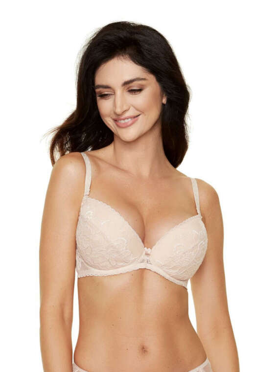 INTIMISSIMI BUSTIER GORSET BIUSTONOSZ USZTYWNIANY OZDOBNY SATYNA