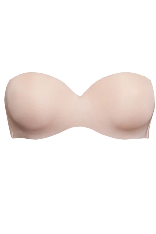 Biustonosz Bardotka Gładki Samonośny Fantastic 1580, cipria/beż