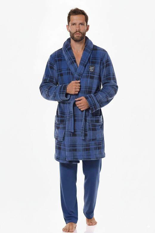 Szlafrok L&L 2456 BJ 3XL męski navy