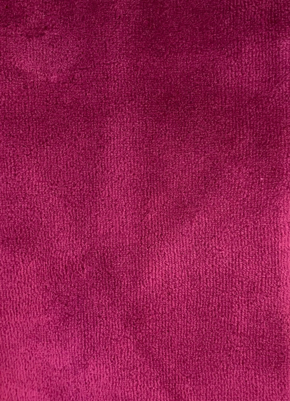 Szlafrok De Lafense 431 Welur zamek M-4XL damski różowy