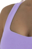 Damski Biustonosz Sportowy Miękki na Ramiączkach AT07, viola-fioletowy