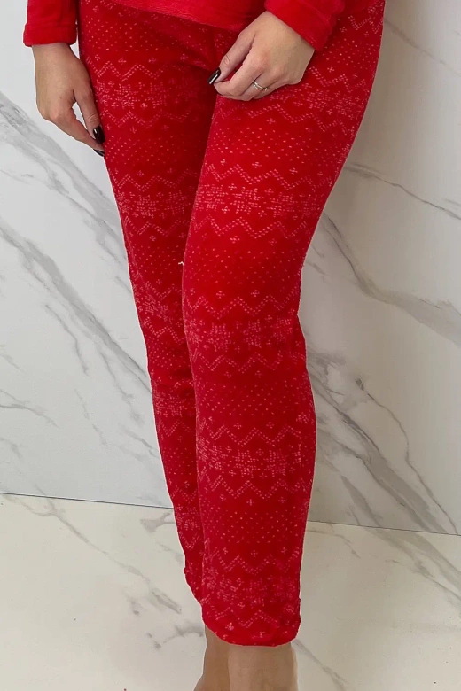 Zestaw Prezentowy 3cz Piżama Skapety Opaska Bunad, czerwony