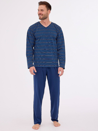 Piżama Cornette 139/47 dł/r 3XL-5XL męska granatowy