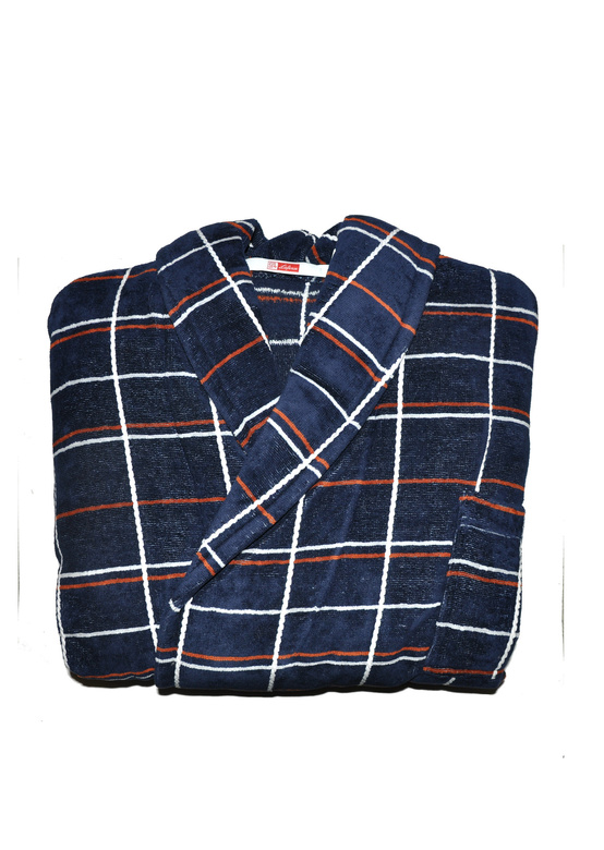 Szlafrok De Lafense 803 M-2XL męski szary-grecki