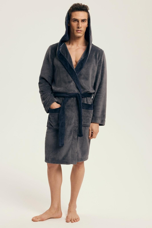 Szlafrok Henderson 43377 Natch M-3XL grey