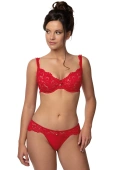 Biustonosz miękki NEWIA SOFT RED, koronka czerwony
