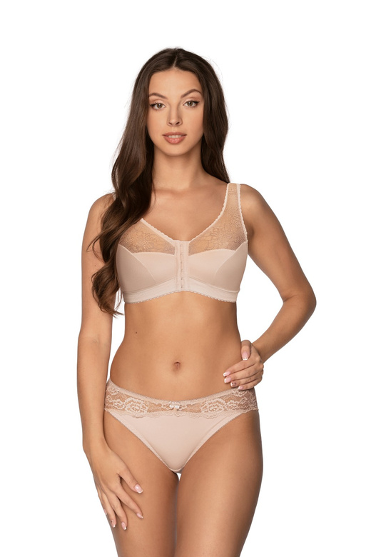 Biustonosz soft bez fiszbin Gaia BS 1163 Rachela beżowy