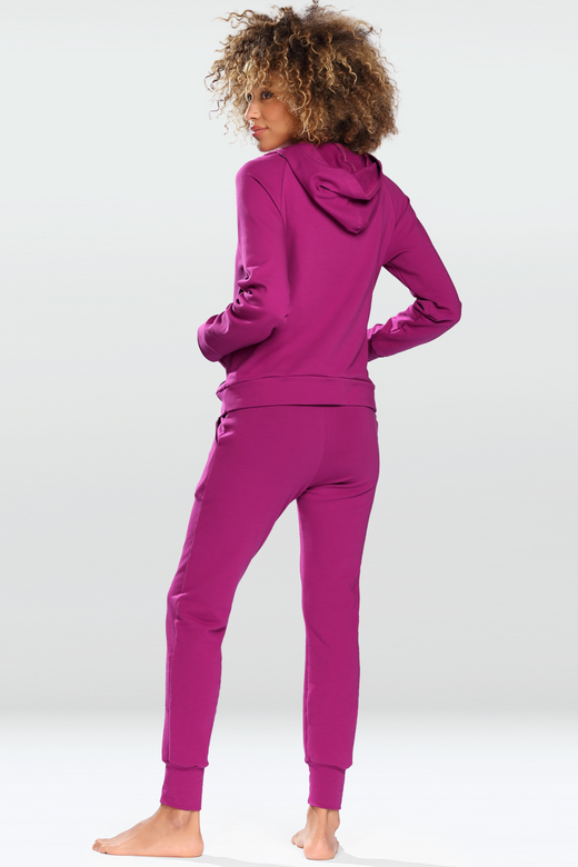 Modny komplet damski/dres z kapturem Seattle, fuksja