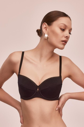 Biustonosz usztywniany Alles Elena II U czarny