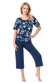 Piżama Donna Caroline 3/4 kr/r M-2XL dark blue