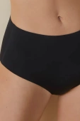 Bezszwowe figi z wysokim stanem MAXI BRAGA 503, negro-czarny