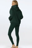 Modny komplet damski/dres ze legginsami OSEYE, zielony