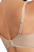 Biustonosz bez wypełnienia na fiszbinach TERESA, tierra-beżowy