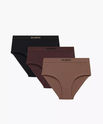 Figi Atlantic 3CLP-009B A'3 S-2XL cappucino-czekoladowy-czarny