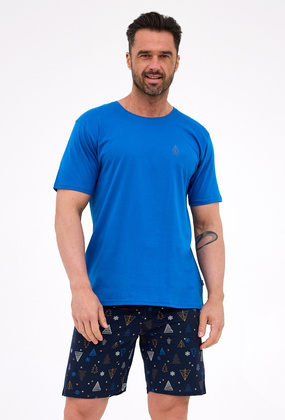 Piżama Cornette 326/298 Nihgt 2 kr/r Christmas S-2XL męska cobalt