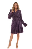 Szlafrok L&L 2416 Robin S-XL damski morelowy