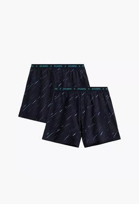 Bokserki Atlantic 2MBX-085/25 A'2 S-2XL granatowy