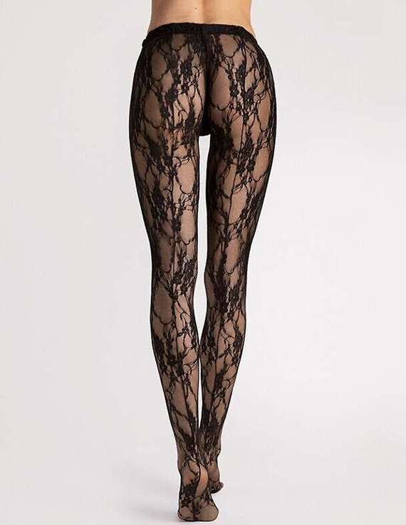Rajstopy Fiore I 5000 Donatella Koronka S-L black
