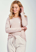 Piżama Taro Gina 3246 dł/r S-XL Z25 beżowy
