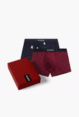 Bokserki Atlantic 2GMH-029 A'2 S-2XL granatowy-czerwony