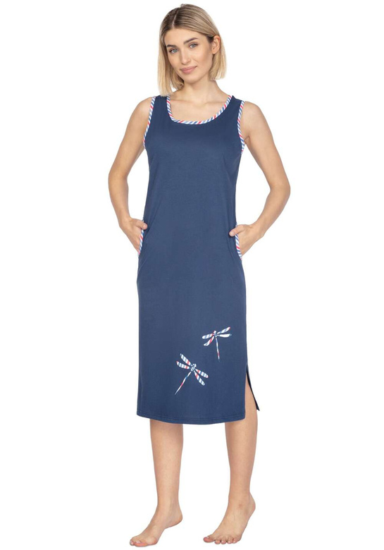 Koszula Regina 127 sz/r S-XL L24 damska granatowy