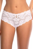 Koronkowe figi z kokardką CARMEN, białe