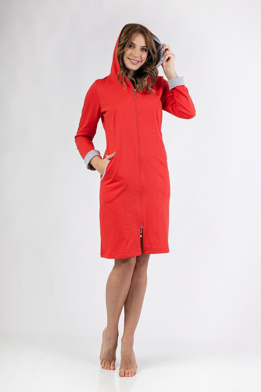 Szlafrok Regina 158 dł/r 2XL-3XL W25 damski niebieski