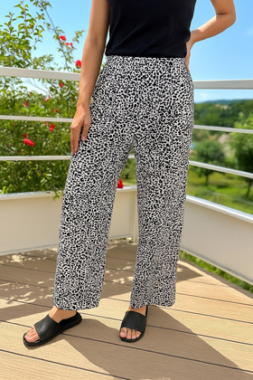 Spodnie De Lafense 852 Kendall Długie S-2XL ecru panterka