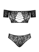 Komplet Obsessive Inessita Top & Panties czarny