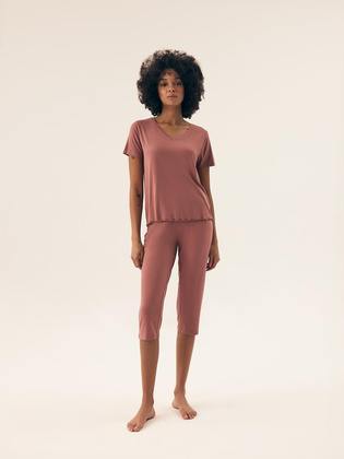 Piżama Henderson Ladies 43023 kr/r Noves 2 S-3XL mauve