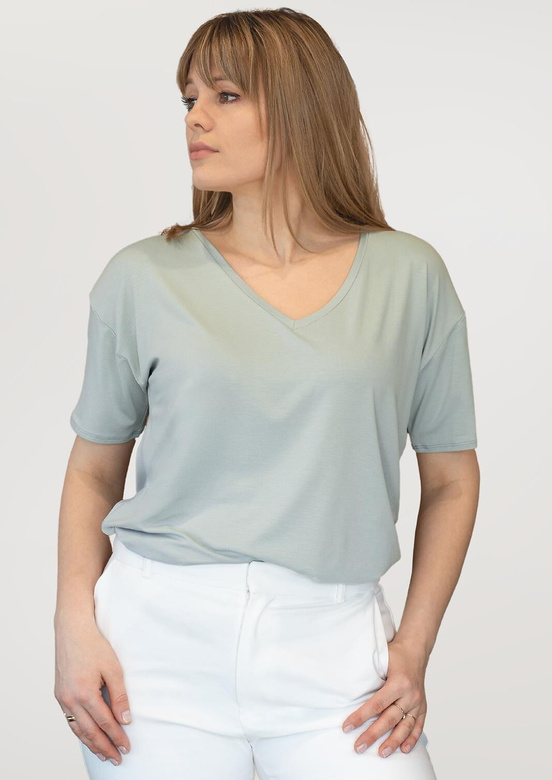 Bluzka Babell Patty kr/r S-XL miętowy