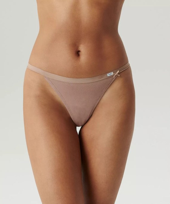Stringi Atlantic 3CLP-014 Thongs A'3 S-L różowy jasny-rose ciemny-rose