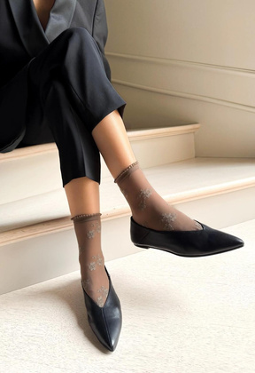 Skarpetki Veneziana Fiorella cappuccino