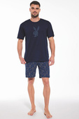 Piżama Cornette 326/190 Rabbit kr/r S-2XL męska granatowy