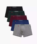 Bokserki Atlantic 5SMH-004/24 A'5 M-2XL grafitowy-niebieski-granatowy