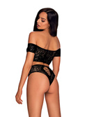Komplet Obsessive Inessita Top & Panties czarny