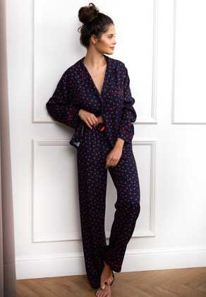 Piżama Sensis Sophia dł/r S-XL granatowy