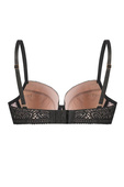 Biustonosz push-up Mefemi Desire czarny-beżowy