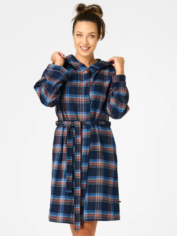 Szlafrok Key LGD 431 B25 S-XL granatowy