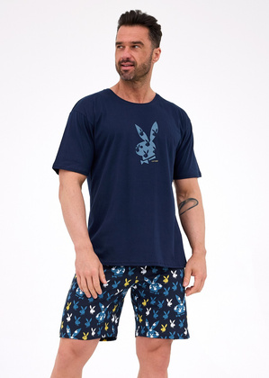 Piżama Cornette 326/318 Bunnies kr/r S-2XL granatowy