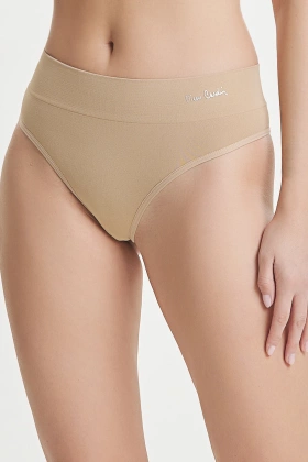 Klasyczne figi z wysokim stanem Pierre Cardin 4011, skin-beżowy