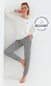 Piżama Cana 411 dł/r Bella Soft 2XL ecru