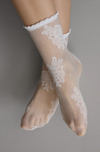 Skarpetki Veneziana Fanny argento