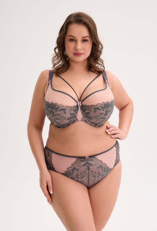 Figi Gaia GFP 1318 Priva Maxi S-2XL szary-różowy