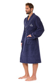 Szlafrok L&L 2523 M-2XL męski navy