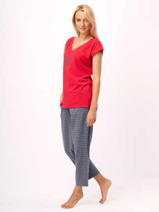 Piżama Key LNS 811 B25 kr/r S-XL czerwony