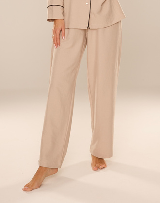 Spodnie piżamowe De Lafense 875 Maeve S-2XL piasek