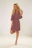 Szlafrok De Lafense 871 Visa S-2XL damski mocca