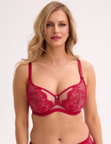 Biustonosz soft balconette Gaia BS 1274 Frida czerwony-mokka