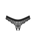 Figi Obsessive Chemeris Crotchless Panties XS-2XL czarny